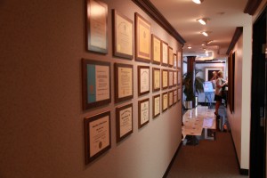 award wall